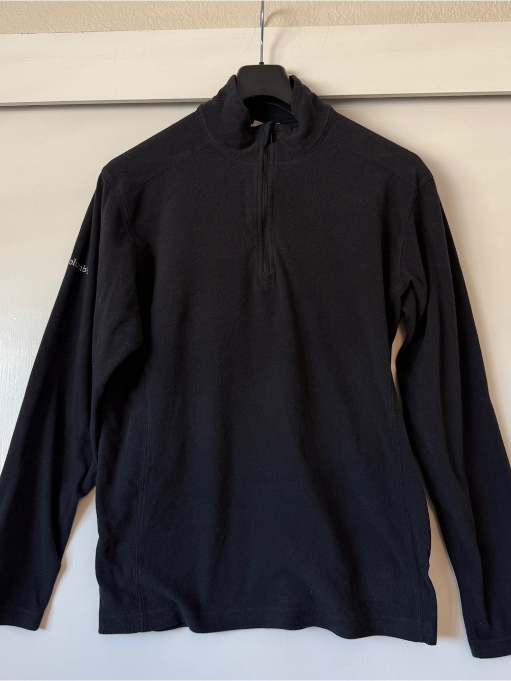 Columbia Men's Black Quarter-Zip Fleece Sweater S
